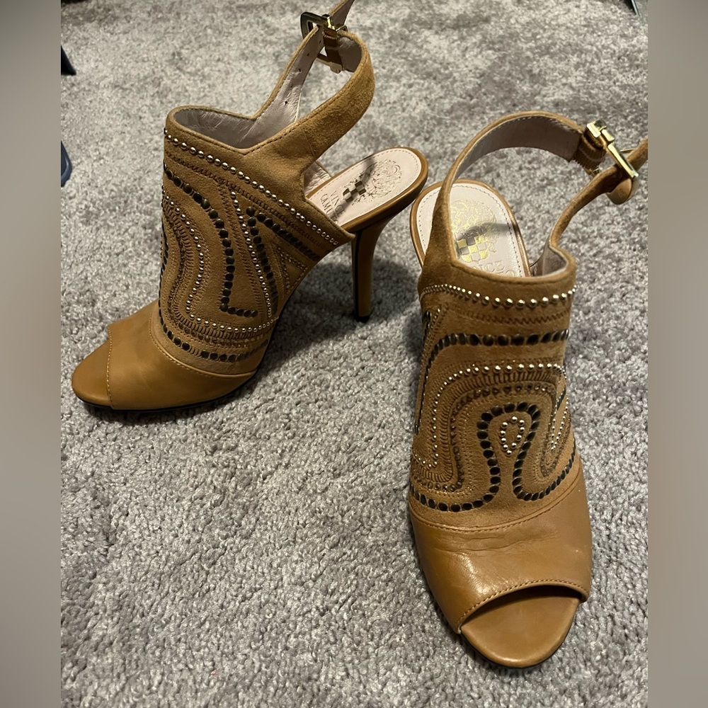 Vince Camuto open toe sling back heels